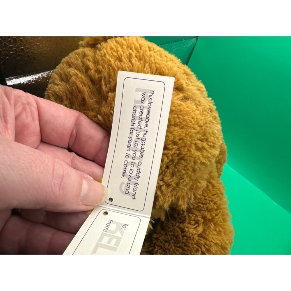 Kellytoy Original Brown Plush Teddy Bear With Plaid Bow Tie - Stuffed Polyester - Picture 5 of 7